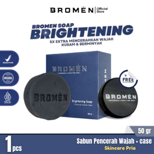 BROMEN FACIAL WASH Sabun Pencerah Wajah Pria Original