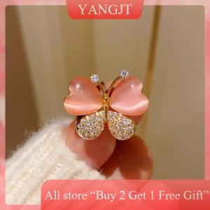 [COD]YANGJT Sweet Butterfly Brooches For Women Small Fresh Exquisite Flash Drill Insect Brooch Lapel Pins Badge Jewelry Clothing Accessories