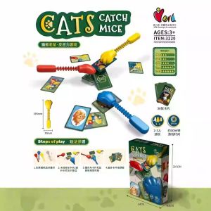 Permainan Kucing Tangkap Tikus Tumpuan Kanak Kanak Latihan Reaksi Mainan Pendidikan Interaktif Budak Catch the Cat And Mouse Board Game Reaction Speed Educational Toy Focus Observation Training Kids Family Game 猫抓老鼠桌游儿童专注力训练游戏反应力比赛亲子互动益智玩具观察力训练宝宝早教 A436