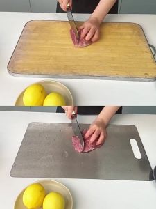 Thớt Kháng Khuẩn 304 Lau Chùi Và Vệ Sinh Dễ Dàng Chống Ẩm Mốc Không Han Gỉ An Toàn Cho Sức Khỏe
