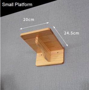 Crafted Cat Haven: Customized Solid Wood Wall-Mounted Planks Structures Steps and Poles for Feline Joy - Series 2