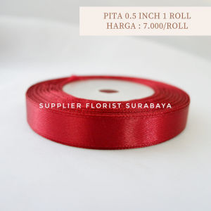 SFS - [HARGA PER ROLL] PITA SATIN 1/2 INCH 05 INCH 0.5 INCH 125CM 1.25CM 25YARD
