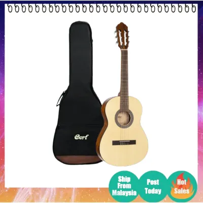 Cort AC70 Classical Guitar with Gig Bag - Open Pore Natural
