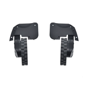 Shock Absorbing Quiet Wheels Assembly Left Right Motorized Wheels Plastic Texture for Robot Vacuum Motor Drive System