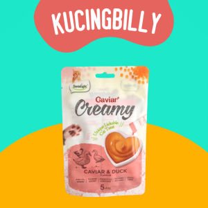 Caviar creamy cat treat 50gr isi 5 snack cemilan kucing