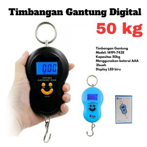 Timbangan Gantung Digital 50 kg F1976 Portable Electronic Scale Koper 50kg