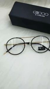 แว่นตา กรอบแว่น G2000 กรอบสีทอง ขอบดำ