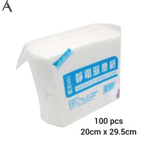 Tissue Paper Electrostatic Wipe Disposable Dust Removal Dry Sheet/Elektrostatik Penyingkiran Habuk Pakai Buang Kepingan Kering