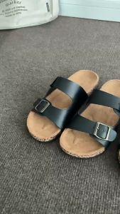 [Free Shipping] New Summer Collection: Breathable One-Strap Cork Sandals For Women Fashionable Thick-Soled Retro Sandals Perfect For Couples And Trendy For Outdoor Wear