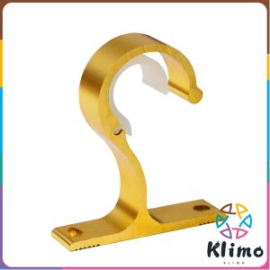 Klimo Durable Window Curtain Drapery Rod Holders Bracket DIY Rome Pole Curtain Brackets