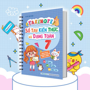 Sách Takenote Sổ tay kiến thức và dạng toán 7