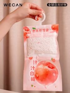 Beg Dehumidifier Hanging Moisture Absorber Bag Peach Scent Drying Sachet Anti Mold Home Dehumidifier