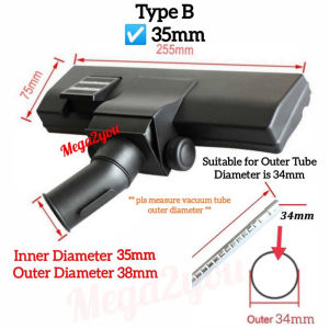 🔥LOCAL SELLER🔥 35mm Vacuum Cleaner Brush Head Accessories Nozzle Tube Replacement for Electrolux Samsung Black Decker Philips Karcher Sharp Bosch Khind