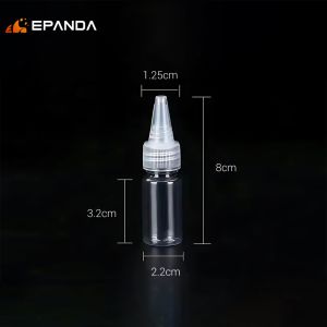 50pcs Transparent Plastic Squeeze Dropper Bottle Botol Plastik Refill Travel 10/20/30/50/60/100ml