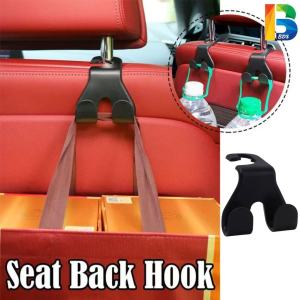 1PCS Car Back Seat Double Hook Hanger Dual Bag Plastic Holder Headrest Mount Organizer Bottle