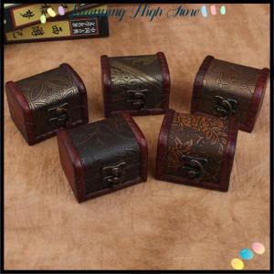 【Jumpping】 กล่องเก็บเครื่องประดับไม้กล่องเก็บเครื่องประดับไม้หีบสมบัติสไตล์วินเทจขายดี