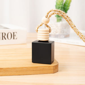 🔥🔥🔥fenglin 1Pc Five Wire Lid Flat Square 10ML Empty Bottle Car Essential Oil Diffuser Fragrance Air Freshener Scent Perfume Bottle Ornament