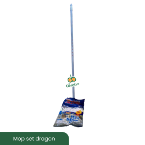 Mop set pel lantai dragon murah sumbu kotak L 1 set + gagang