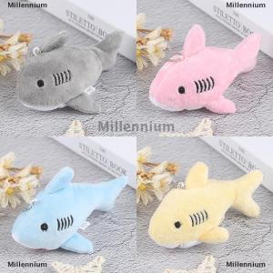 [COD] Millennium 12CM key chain gift shark plush stuffed toy doll mini pendant plush toys