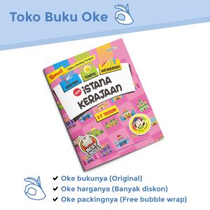 Buku Aktivitas Anak Gunting Tempel Mewarnai Tema Istana Kerajaan Full Color Bonus Stiker