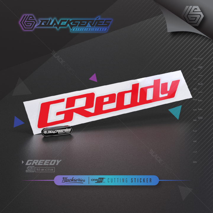 G Reddy Sticker Design Stiker Greddy | Cutting Stiker Greddy| Stiker Mobil | Stiker Mobil ...