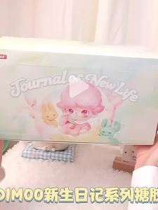POPMART DIMOO Journal of New Life Series Vinyl plush pendant pop mart dimoo blind collectible figurines Decorative gift doll