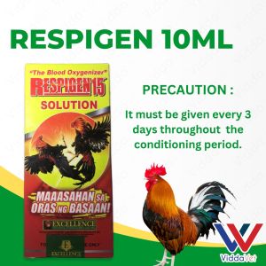 Rooster and Fighting Cocks Vitamins and Minerals Suppliment Respigen 15 10ml Inj for Animals