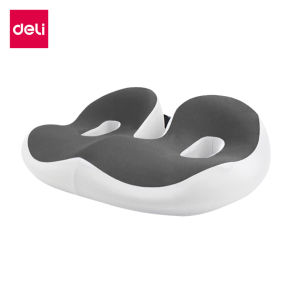 Deli เบาะรองนั่งเก้าอี้ เบาะรองนั่งเก้าอี้ทำงาน เบาะรองนั่งเพื่อสุขภาพ เมมโมรี่โฟมแท้ นั่งสบาย ลดแรงกดทับก้นกบ บรรเทาปวดหลังรองรับสรีระได้ดี ใช้ได้กับเก้าอี้หลากหลาย Cushion