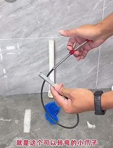 Four-claw Extractor Plumbing Sewer Cleaning Fishing Tool Clip Toilet Bowl Dredging garbage clip Toilet hair foreign body