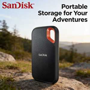 SanDisk E61 Extreme Portable SSD 4TB 2TB 1TB HighSpeed NVMe 1050MBs USB32 Gen2 TypeC Water Resistant External Storage for Windows