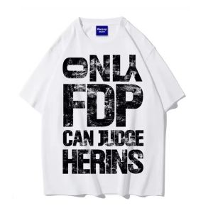 Áo thun nữ in họa tiết graffiti hoạt hình cotton nguyên chất tay ngắn rộng rãi mùa hè