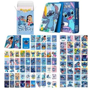 92 ชิ้น Lilo & Stitch การ์ดอะนิเมะ Lomo การ์ดขนาดเล็กเกมโปสการ์ดข้อความ Photo ของขวัญคอลเลกชันการ์ดของเล่นของขวัญ