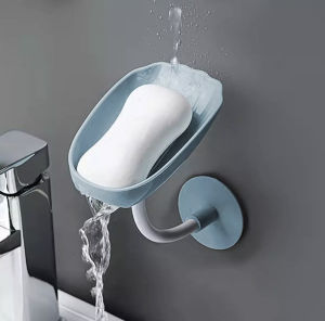 SG SELLER Wall Mounted Dual Use Bathroom Soap Holder Shell Shaped Soap Dish Free to BendRotate 360 Degrees Good Flexibility Leaking