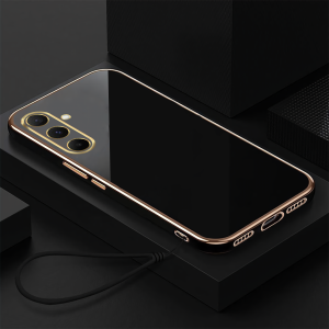 Case Plating Samsung A55 5G Soft Case Lanyard Terbaru Premium Casing