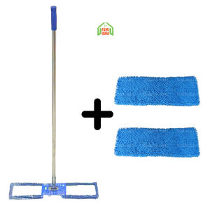 Cây lau nhà công nghiệp san hô 60cm loại cán thẳng dài 1m3 kèm sẵn bông lau