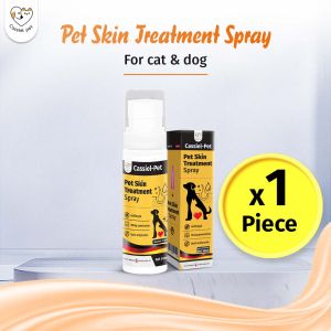 CASSIEL PET  Pets Skin Spray fungus cat dog skin disease hamster rabbit pomeranian suitable for all pet wound healing kurap sporo skin problem 60ml