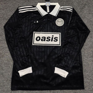 AE2526 Oasis Oasis Band 25 Co-branded long-sleeved football jersey Football uniform jersey