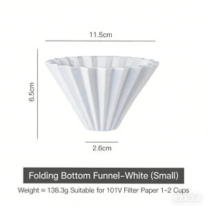 Ceramic Origami Coffee Filter Cup Funnel Drip Coffee Utensil Hand Brew Filter Cup Set Cake Cup
