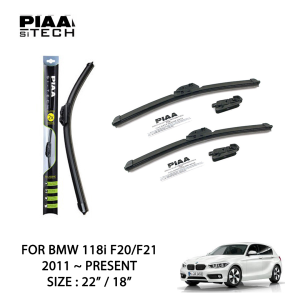 BMW 118i F20/F21 PIAA Si-Tech Silicone Wiper (22" / 18")