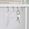 kangle kangle【💥50% off】10 ชิ้น Strong ตะขอแม่เหล็กปฏิบัติโหลดแบริ่ง Hook อเนกประสงค์สําหรับ Home Kitchen Bar Storage Key Coat ถ้วยแขวน. 