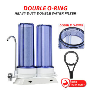 IPRO 2-in-1 Double O-Ring Water Filter | Domestic Double Filtration System | PP Sediment + CTO Carbon Filter