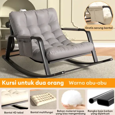 Kursi Goyang Ruang Tamu Kursi Santai Dewasa Sofa Malas Balkon Kursi Tidur Siang Rumah