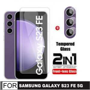 PROMO PAKET 2 INC 1 Tempered Glass Samsung Galaxy S23 FE 5G / A05 / A05s 2023 / A14 5G / A04s 2022 Anti gores Kaca Pengiriman Cepat