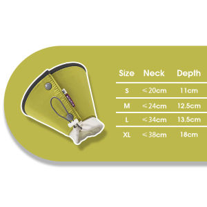 HamshMoc Pet E Collar Lightweight High Strength EVA Adjustable Reflective For Cats Dogs