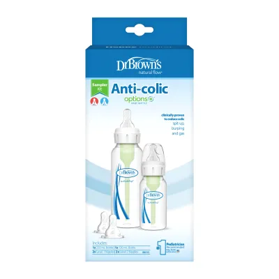Combo 2 bình sữa Dr.Browns cổ hẹp nhựa PP Option Plus dung tích 120ml và 250ml