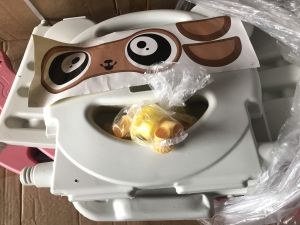 [FREESHIP] Cầu trượt cho bé kết hợp bập bênh và ném bóng rổ đa năng  cầu trượt bập bênh gấu 3in1  BH 6 tháng