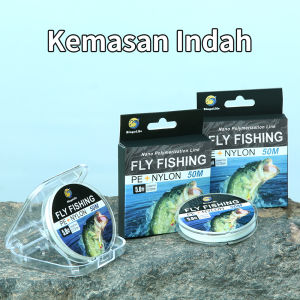 BingoLife Senar Pancing Nilon Monofilamen Tali Pancing Fishing Line Kompetitif Putih Kuat 1kg~40kg Mulus