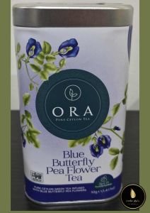 ORA Blue Butterfly Pea Flower Tea | Pure Ceylon Green Tea Infused with Blue Butterfly Pea Flowers