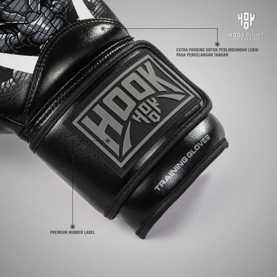 Boxing Glove Hook Radar - Gratis Tas sarung tinju - Kategori: Training  Gloves untuk general training - Dibuat menggunakan Platinum Hook