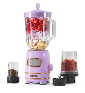 Mecoo Blender Ice Crusher Most Aesthetic 4 in 1 Juicer Grinder 300 Low Watt BPA Free Antibacterial Odorless